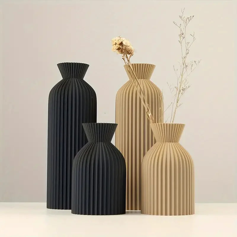 Vaso Decorativo Moderno em Plástico 3D