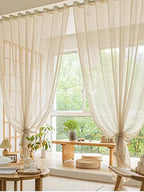 Linen and Polyester Curtain – Pastoral Style