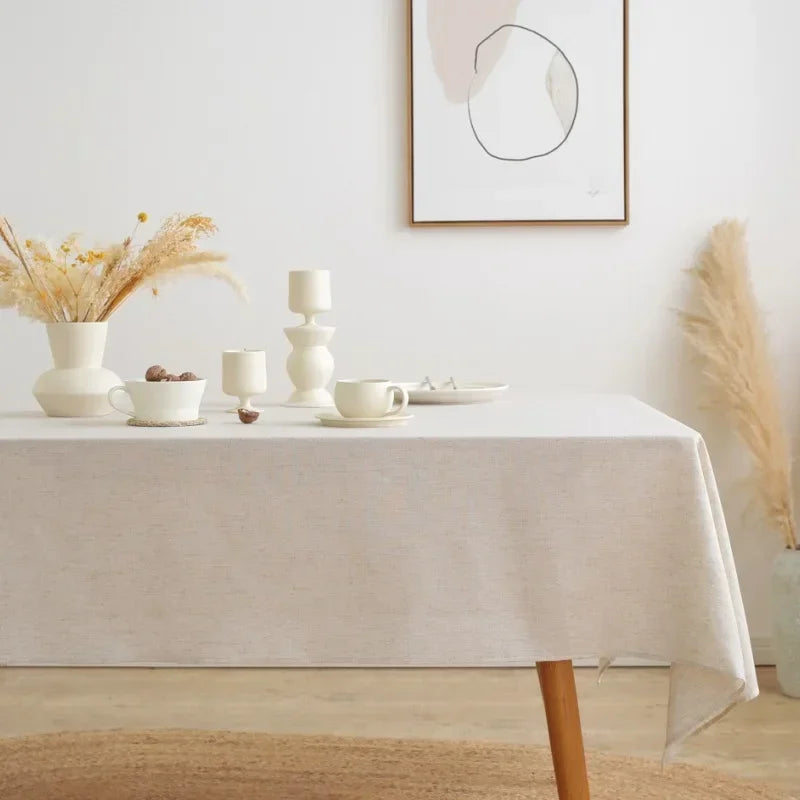 Linen and Cotton Tablecloth