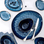 Blue Eye 11-Piece Dinnerware Set