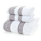 Conjunto de Toalhas de Algodão Jacquard