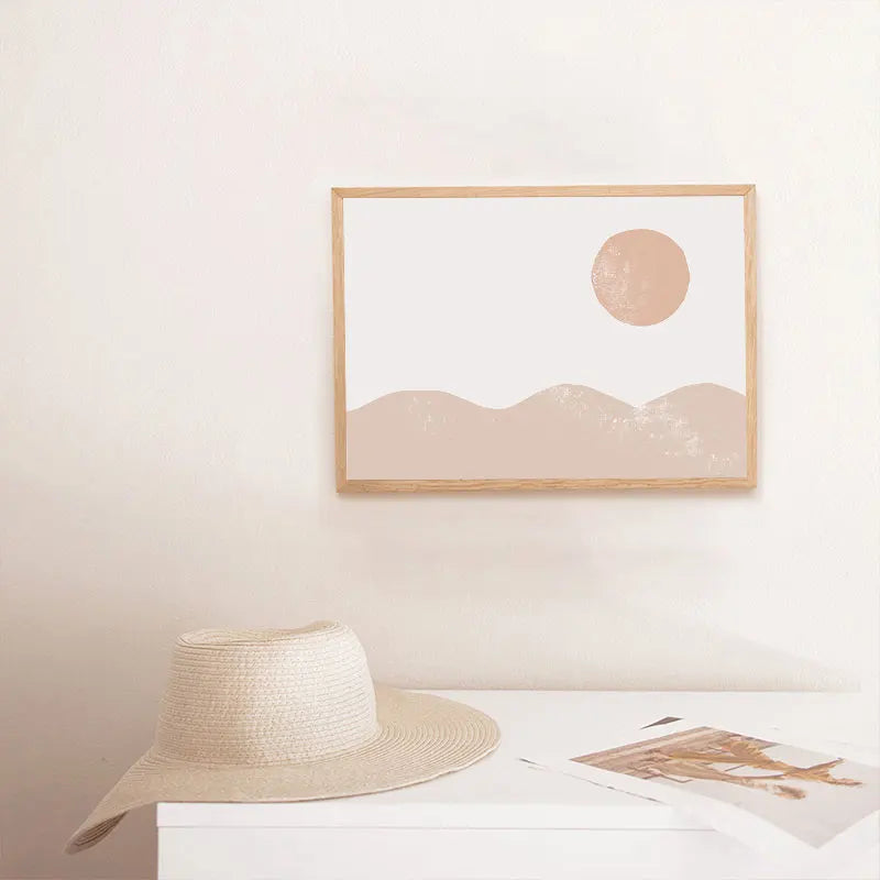Quadro em Tela Abstrato – Estilo Moderno Boho