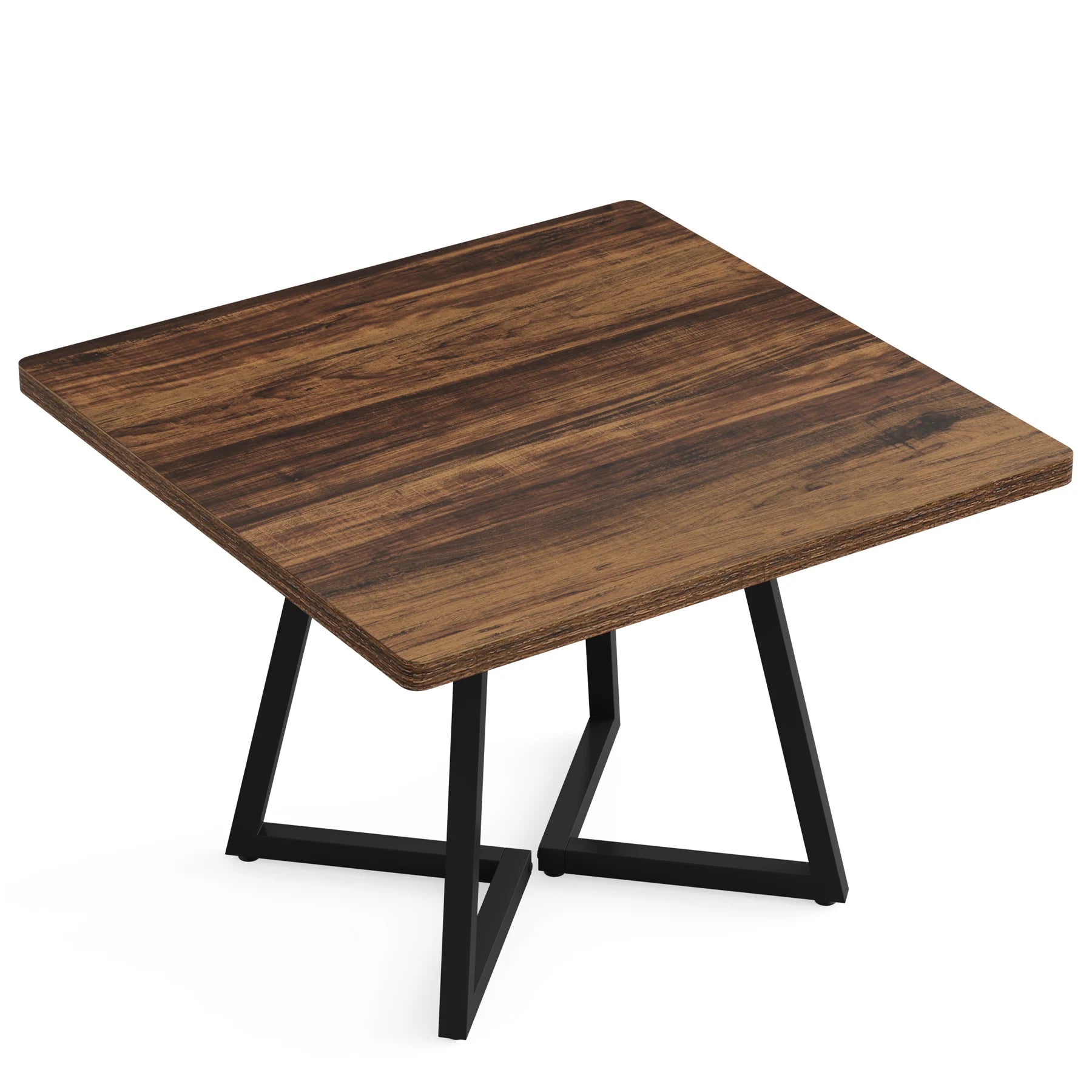 Mesa de Jantar Quadrada BRON – Estilo Industrial e Madeira Vintage