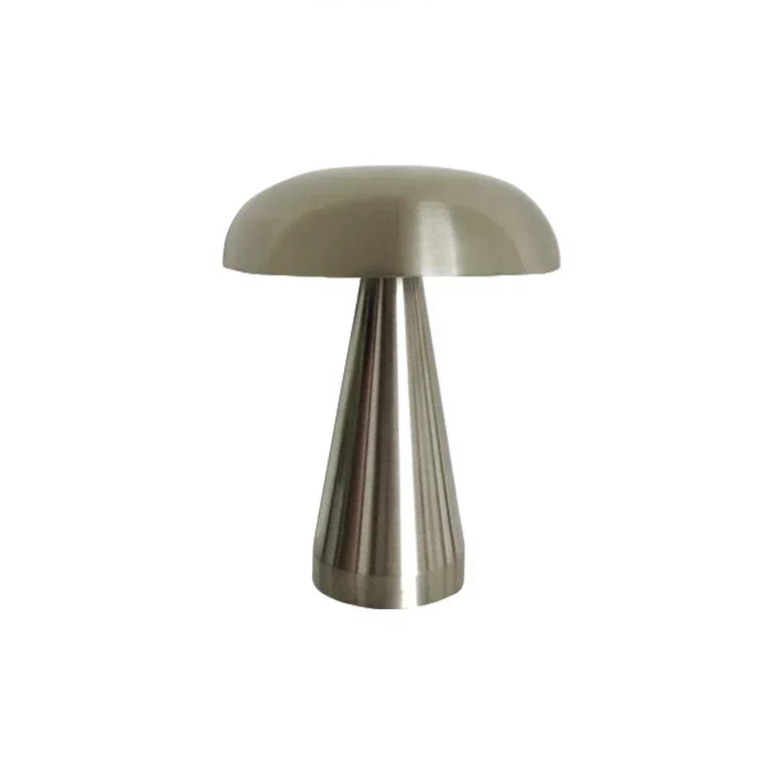 Candeeiro de Mesa LED Cogumelo – Recarregável, 3 Cores de Luz, Regulável por Toque