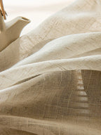 Linen and Polyester Curtain – Pastoral Style