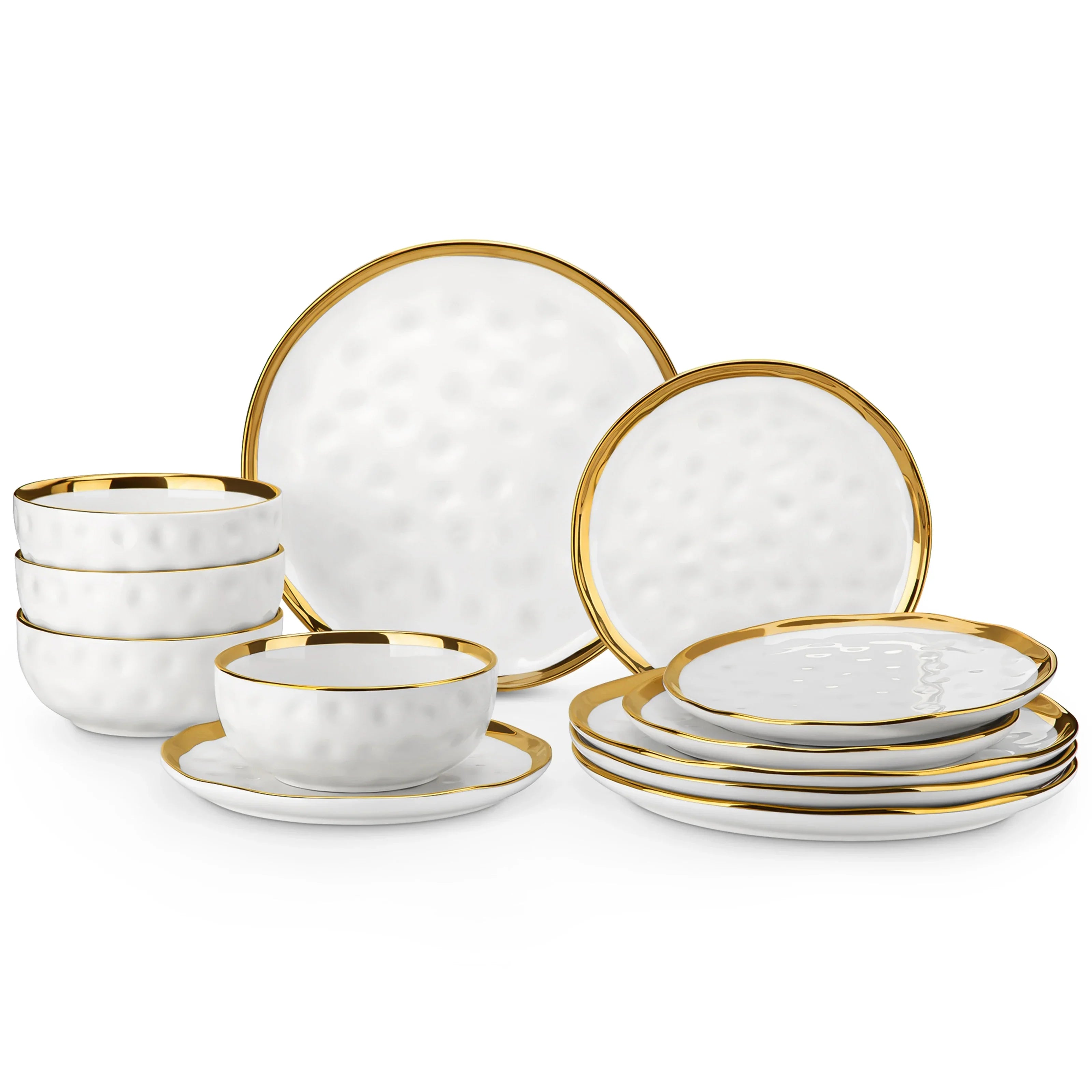 Porcelain plate and bowl set