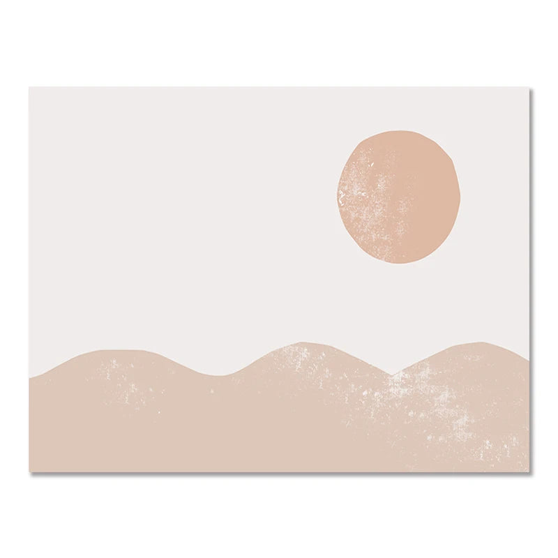Quadro em Tela Abstrato – Estilo Moderno Boho