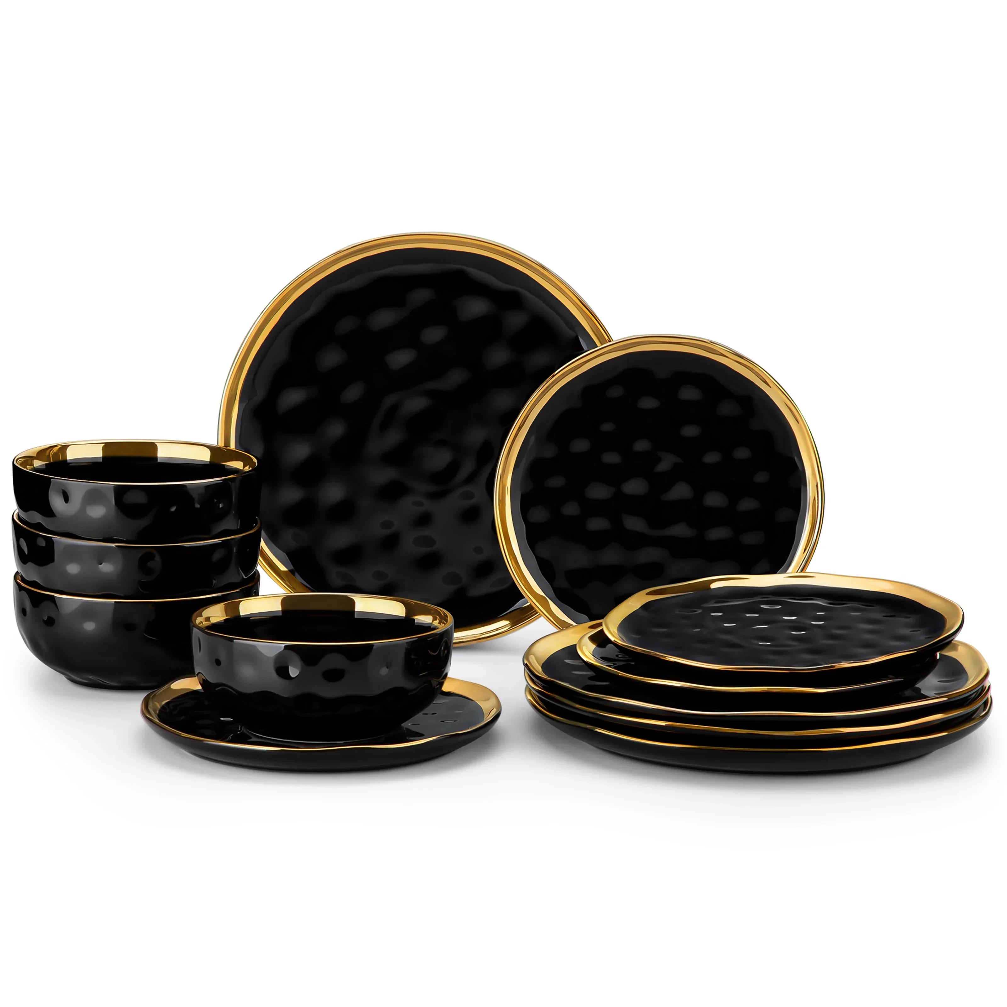 Porcelain plate and bowl set