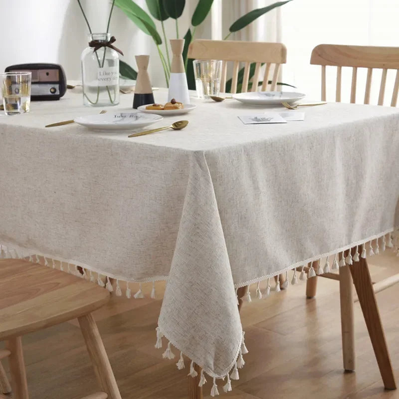 Linen and Cotton Tablecloth