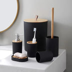 Bamboo and Stainless Steel Accessory Set