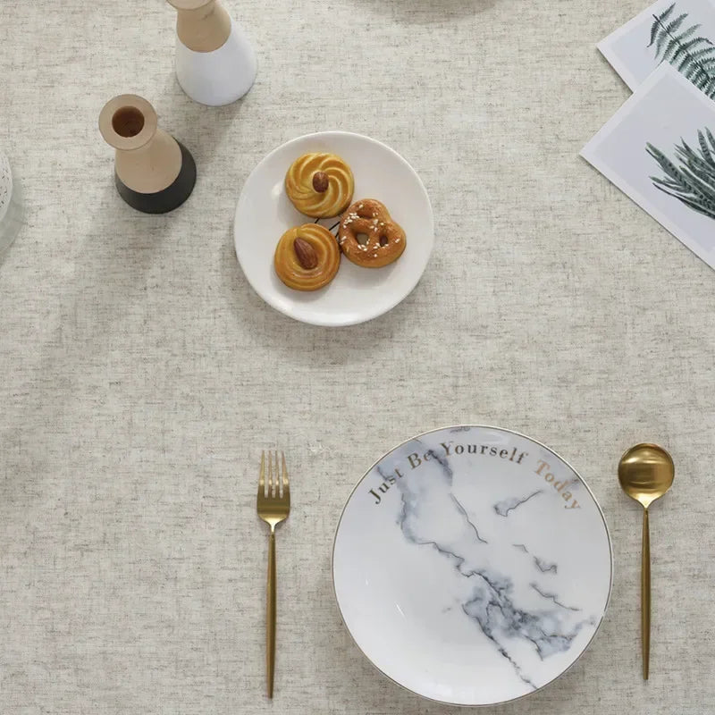Linen and Cotton Tablecloth
