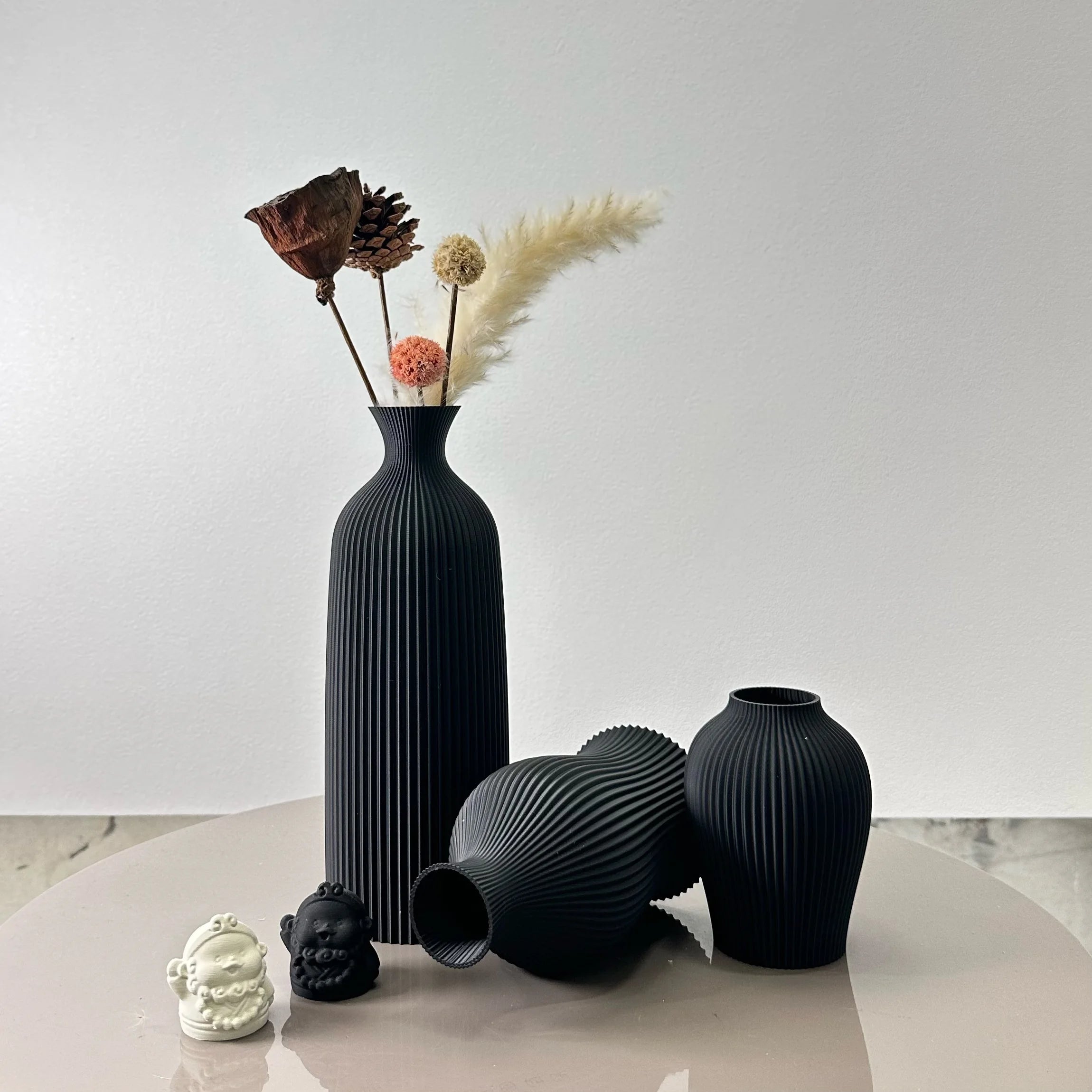 Conjunto 3 Vasos Decorativos Artísticos