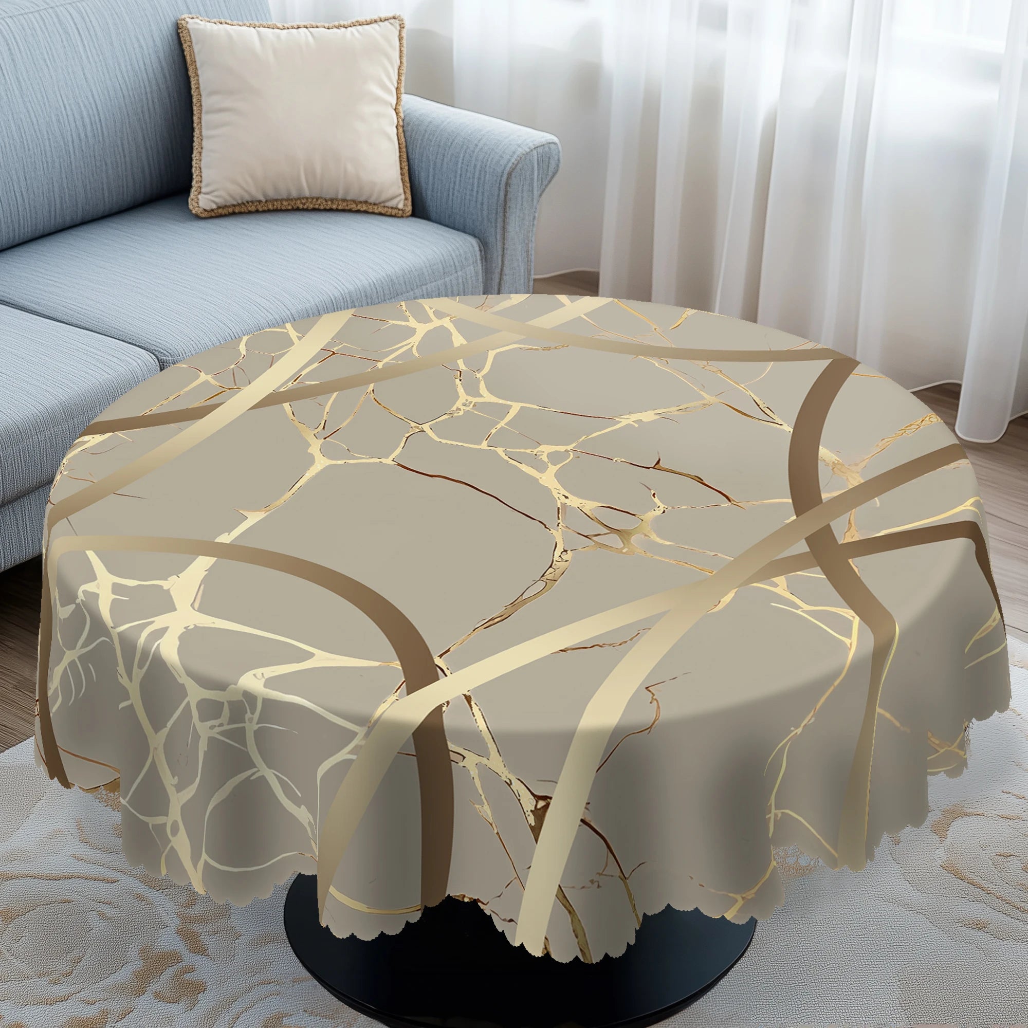 Toalha de Mesa Impermeável e Anti-manchas – Estilo Moderno