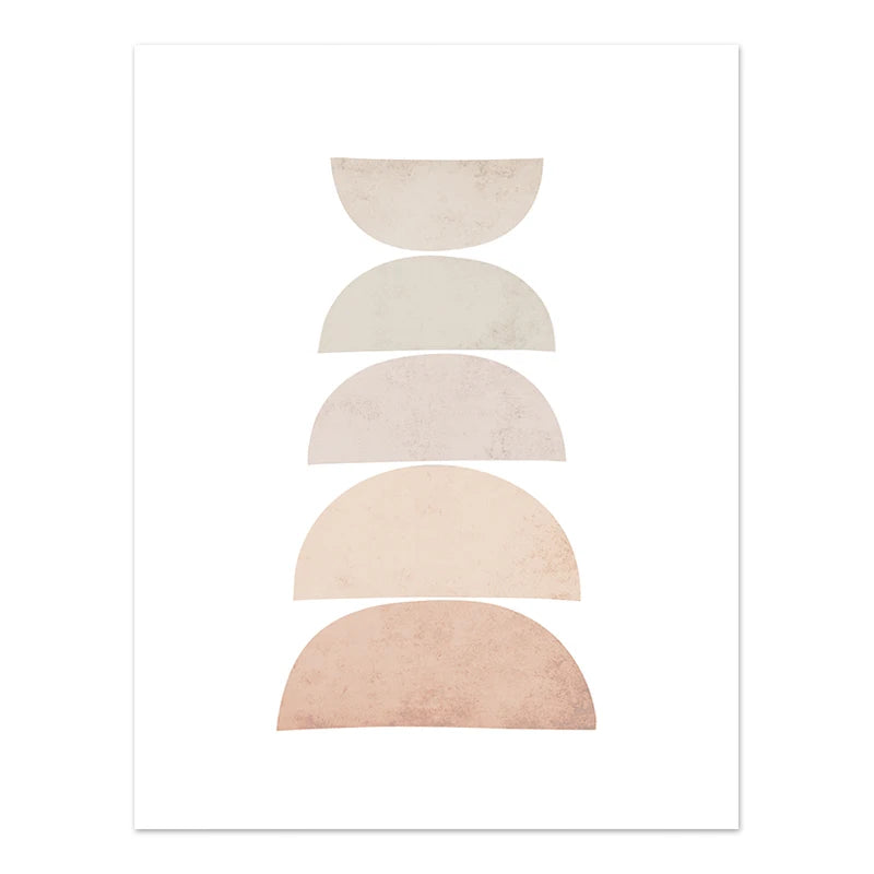 Quadro em Tela Abstrato – Estilo Moderno Boho