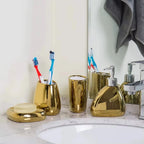 Conjunto de Acessórios de Casa de Banho em Cerâmica – Elegância e Organização