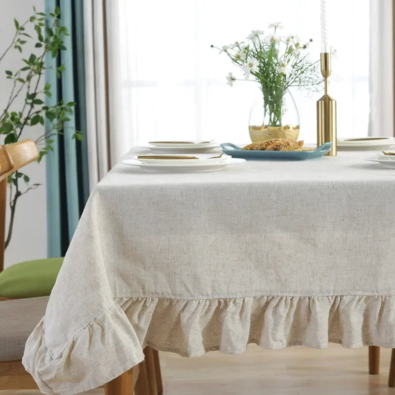 Linen and Cotton Tablecloth