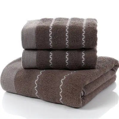Conjunto 3 Toalhas Waffle 100% Algodão - 1 Toalha de Banho + 2 Toalhas de Mão