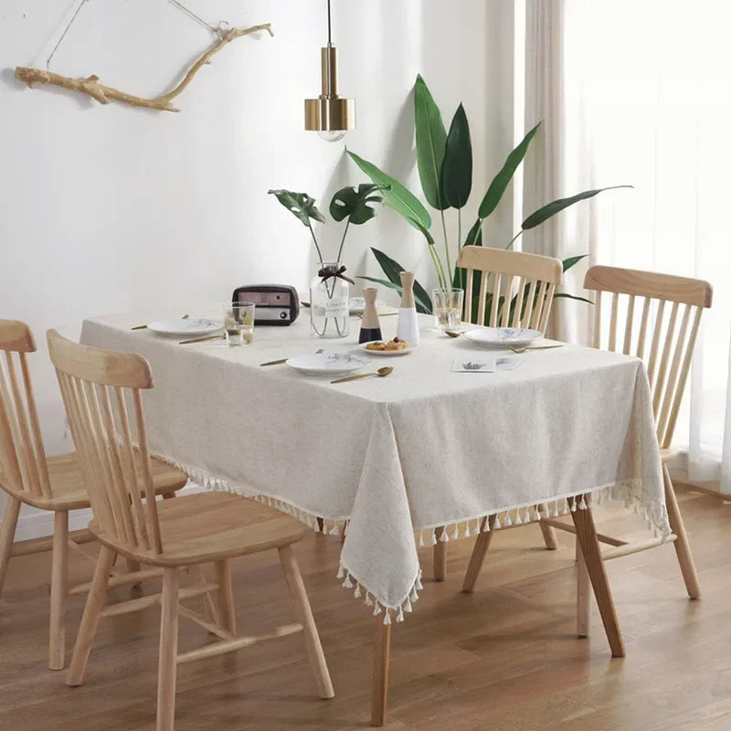 Linen and Cotton Tablecloth