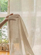 Linen and Polyester Curtain – Pastoral Style