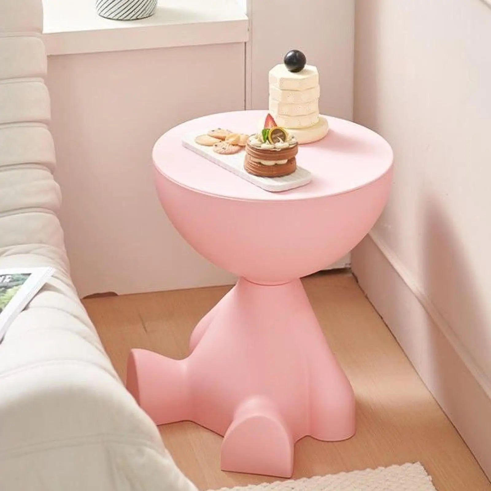Mesa Lateral Criativa em Forma de Urso