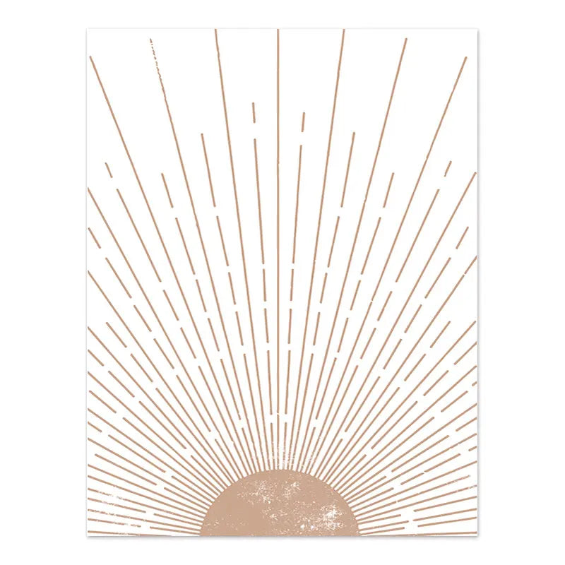 Quadro em Tela Abstrato – Estilo Moderno Boho