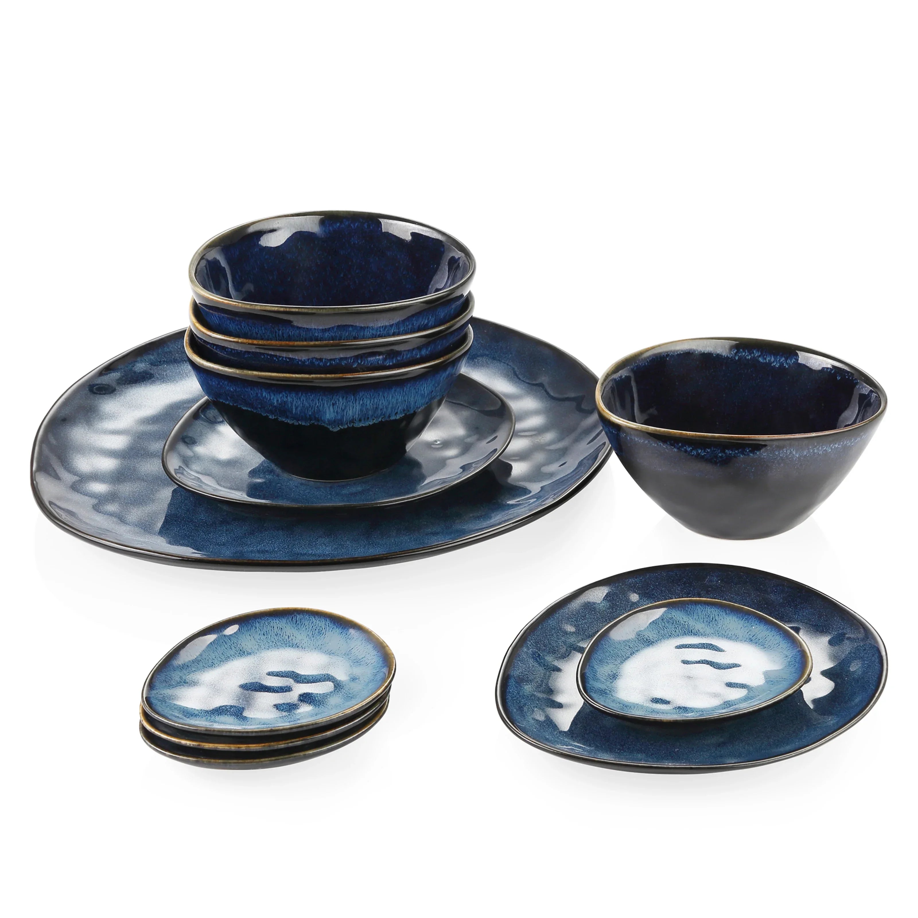 Blue Eye 11-Piece Dinnerware Set