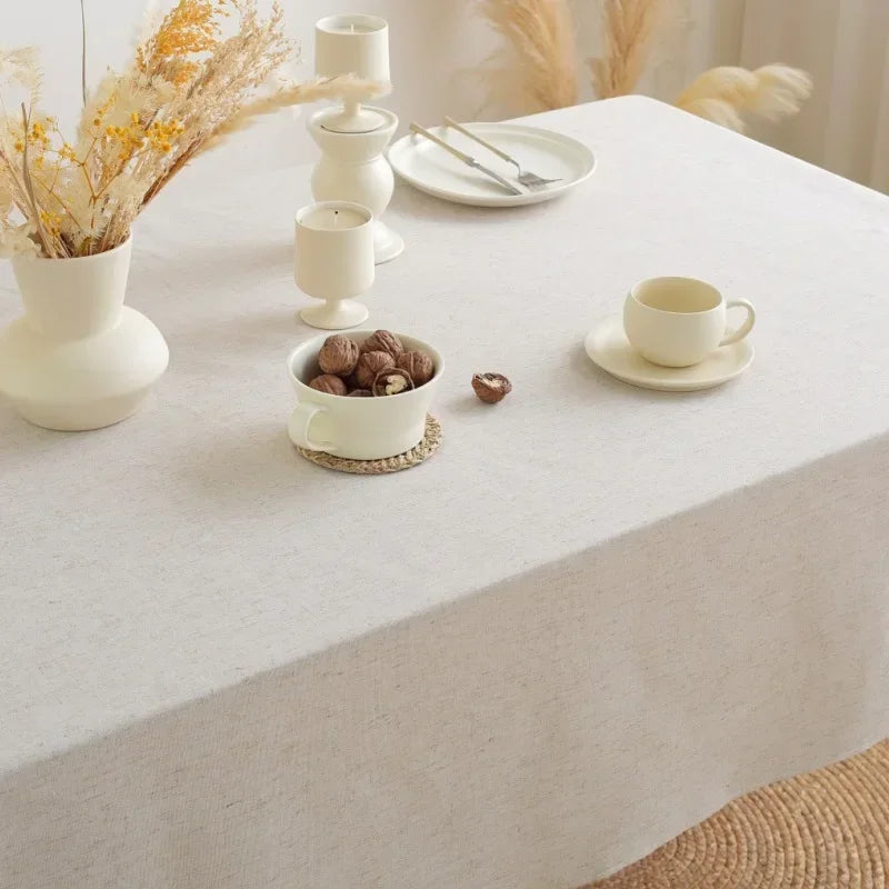 Linen and Cotton Tablecloth