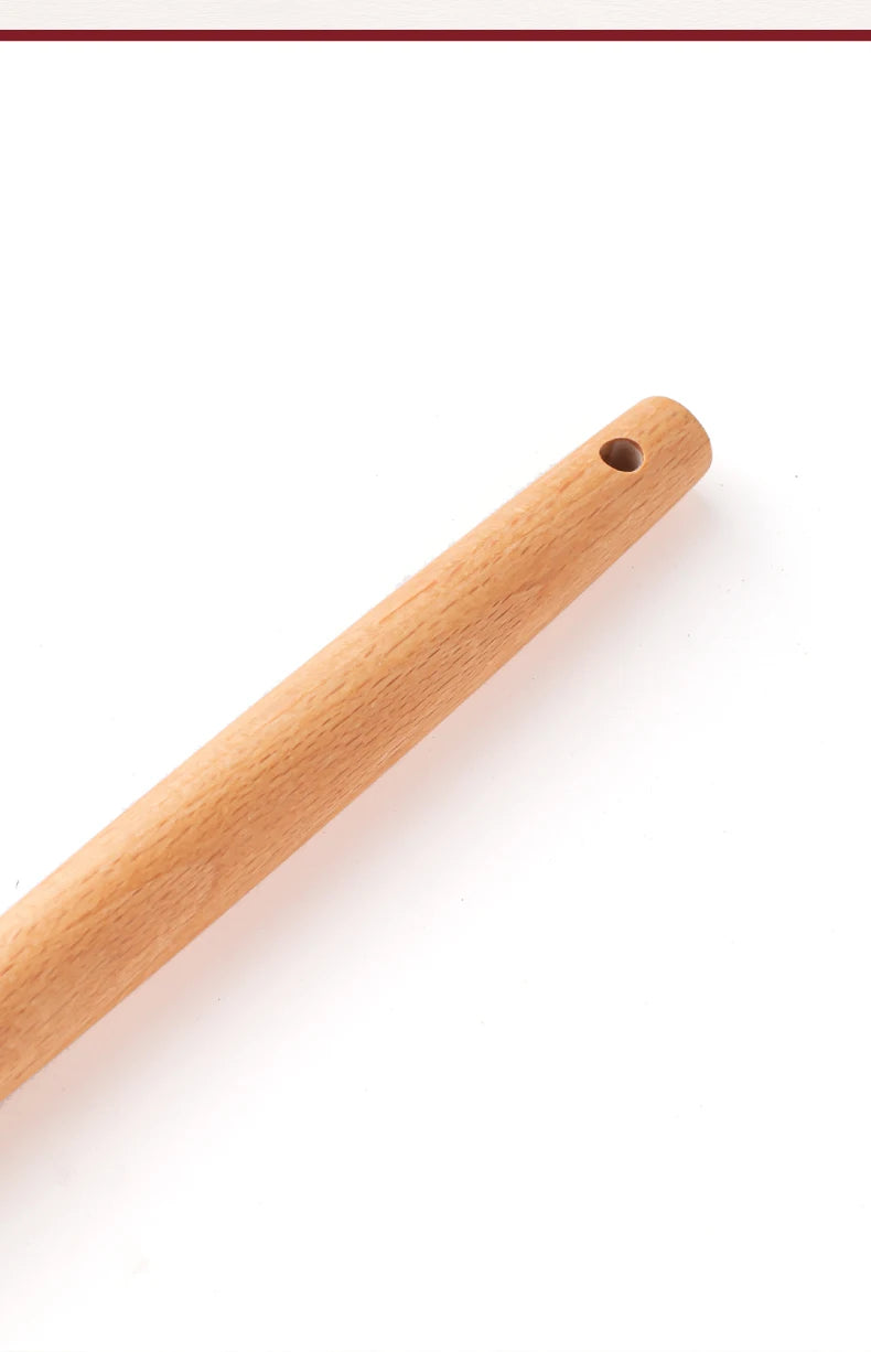 Conjunto de Utensílios de Cozinha em Silicone – 12 Peças com Cabos de Madeira