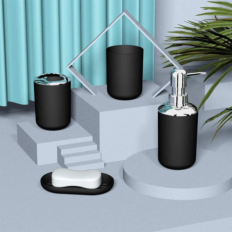 Conjunto de Acessórios de Casa de Banho – Design Moderno e Funcional
