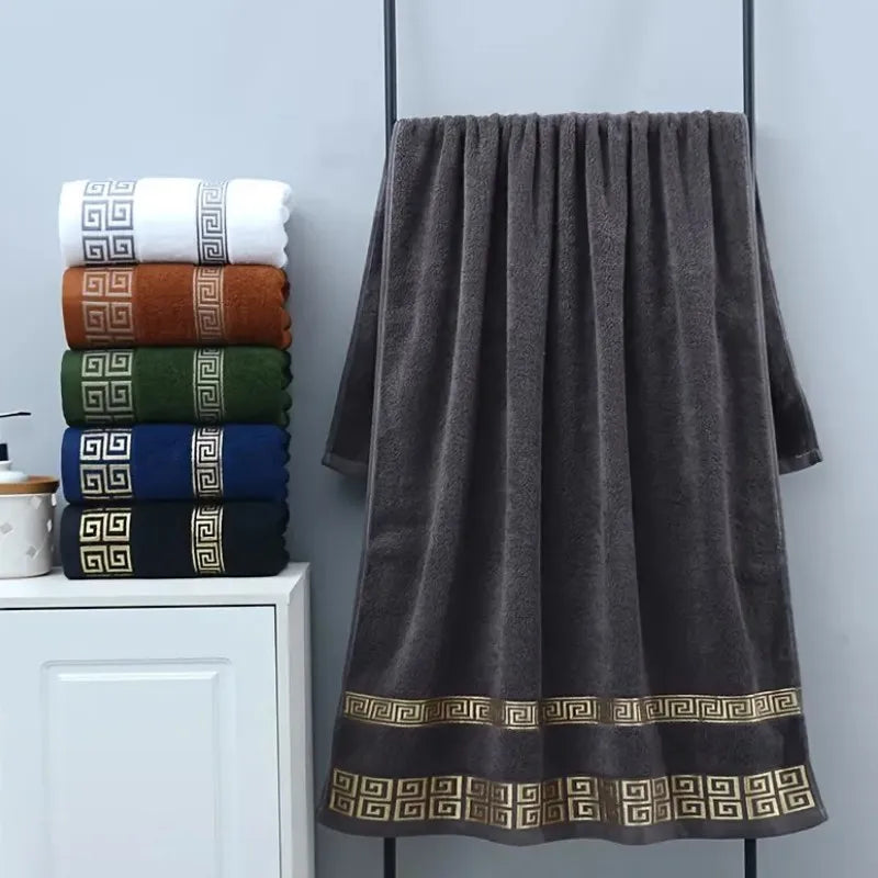 Conjunto de Toalhas de Algodão Jacquard