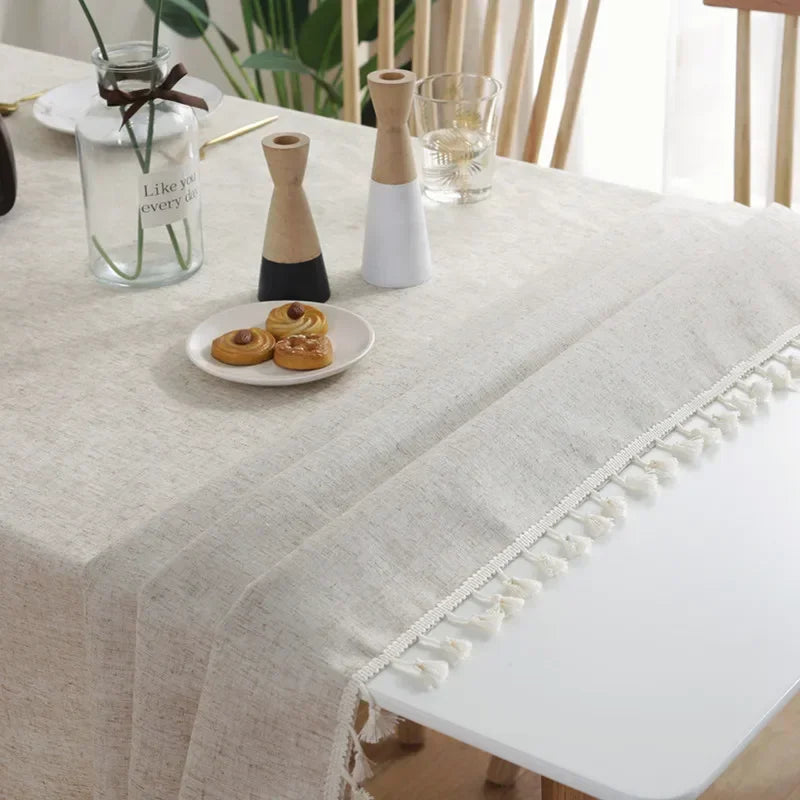 Linen and Cotton Tablecloth