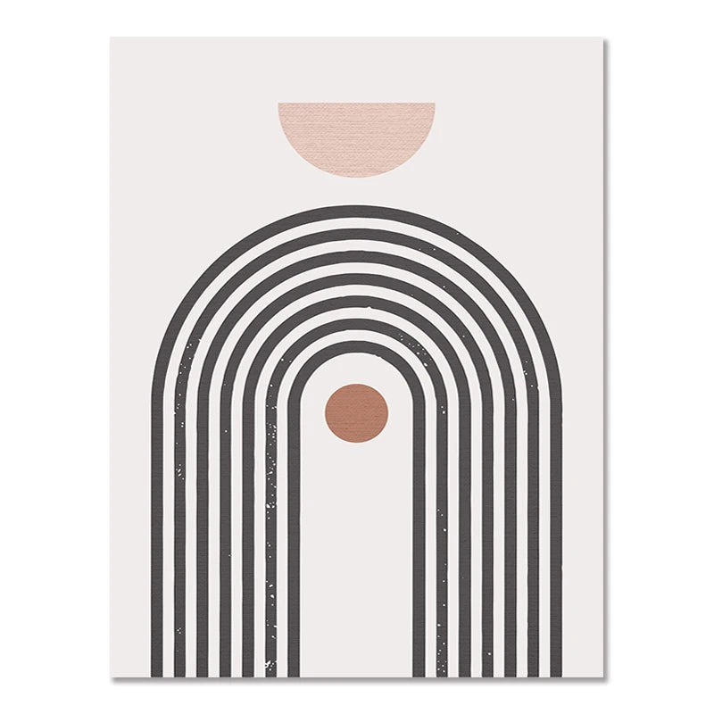 Quadro em Tela Abstrato – Estilo Moderno Boho