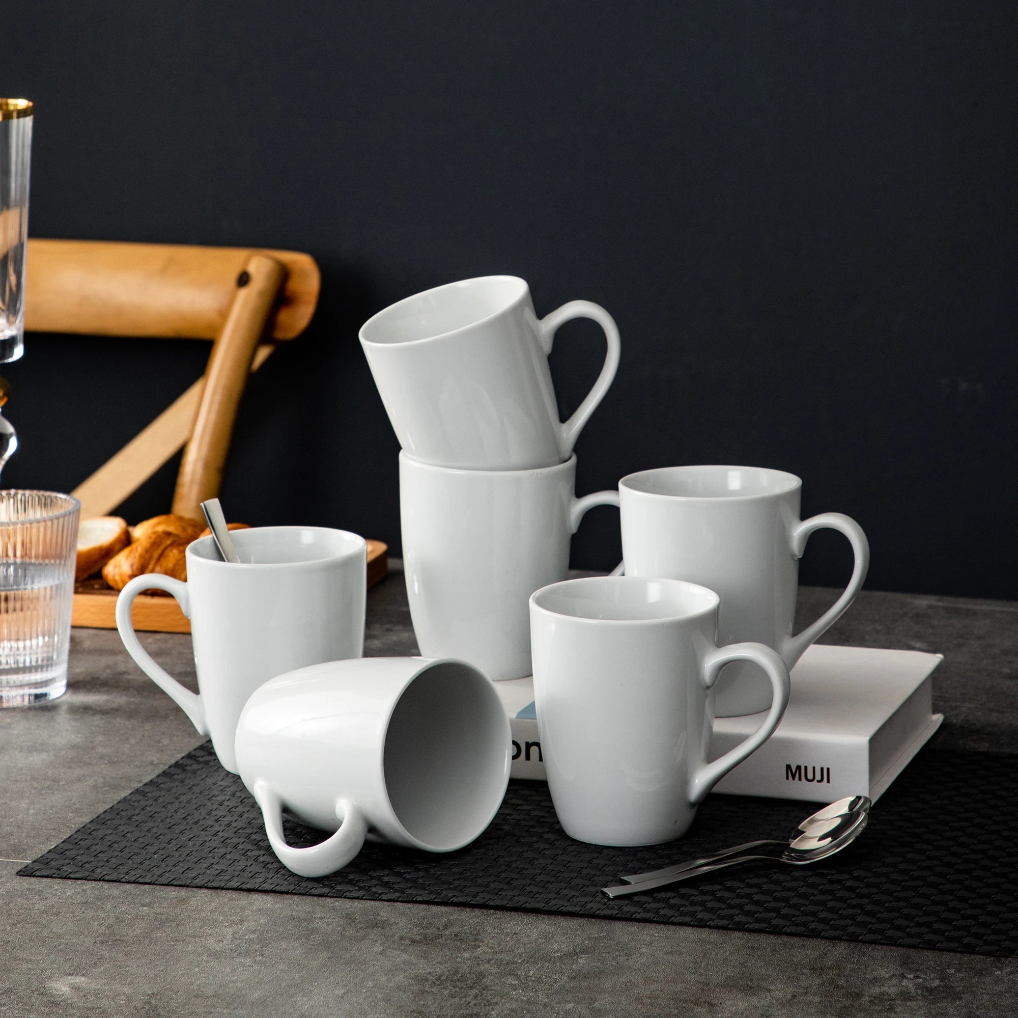 Conjunto 6 Canecas de Café em Porcelana MALACASA