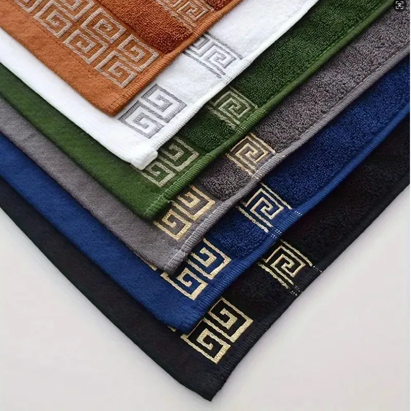 Conjunto de Toalhas de Algodão Jacquard