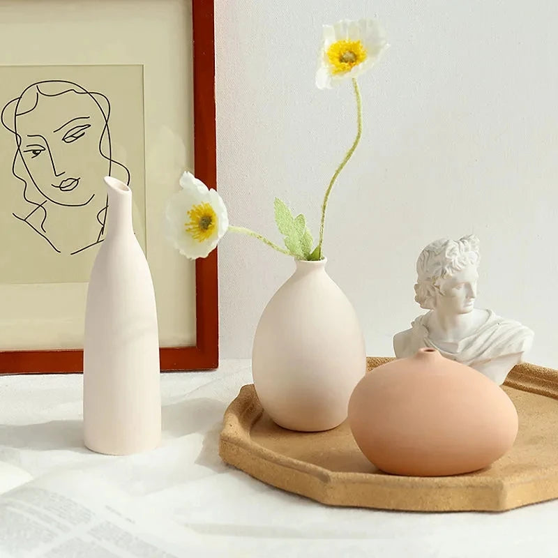Vasos Decorativos em Cerâmica – Estilo Europeu