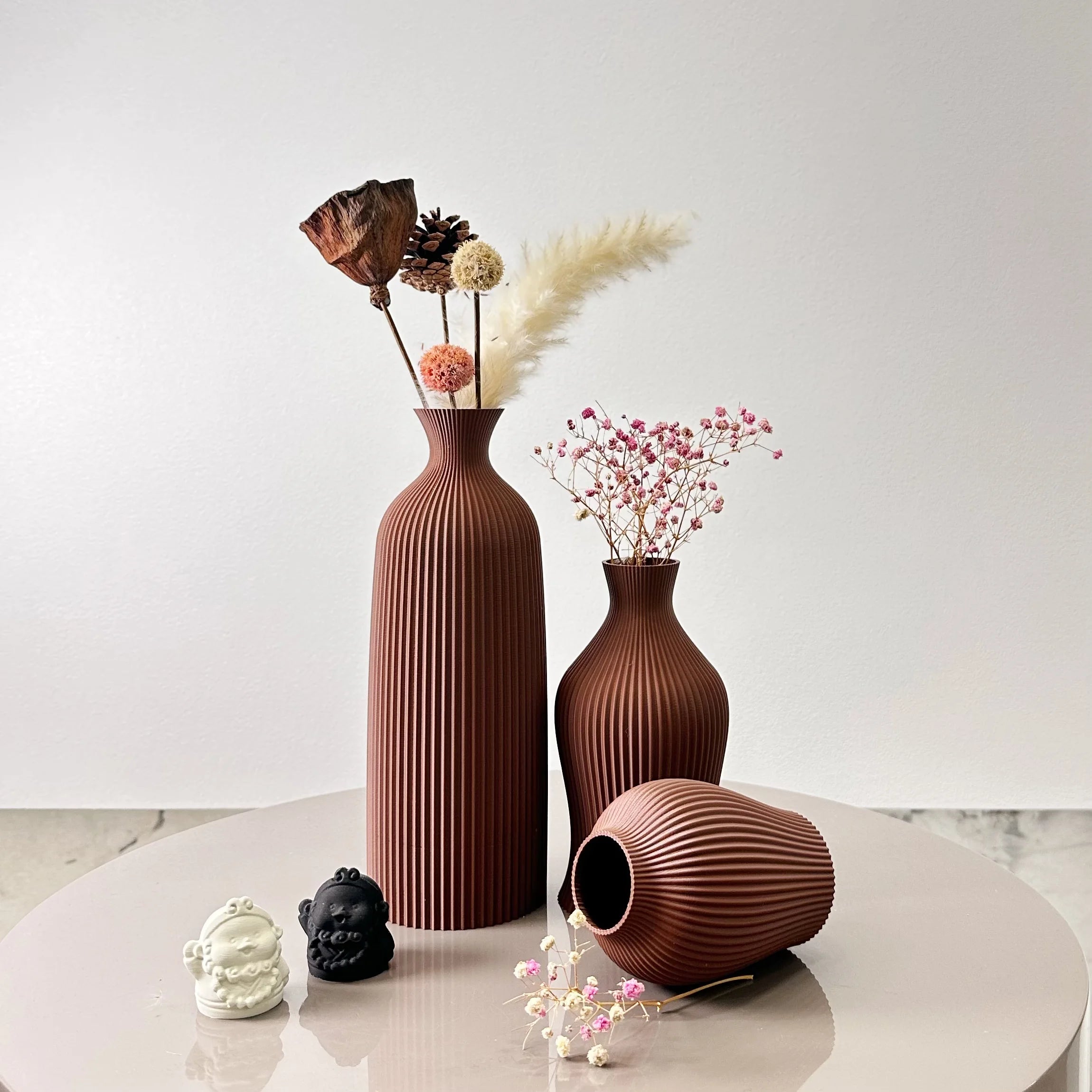 Conjunto 3 Vasos Decorativos Artísticos