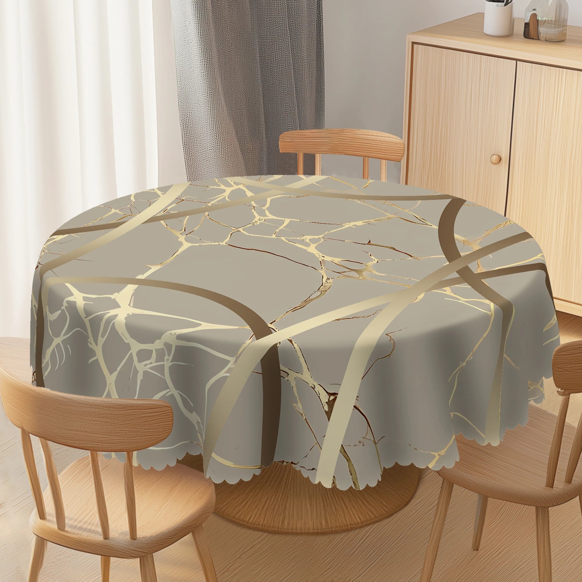 Toalha de Mesa Impermeável e Anti-manchas – Estilo Moderno