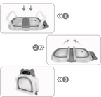 Banheira Dobrável de Bebé com Sensor de Temperatura, Almofada Antiderrapante e Design de Ursinho (0-36 Meses)