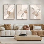 Quadro Abstrato Boho Bege