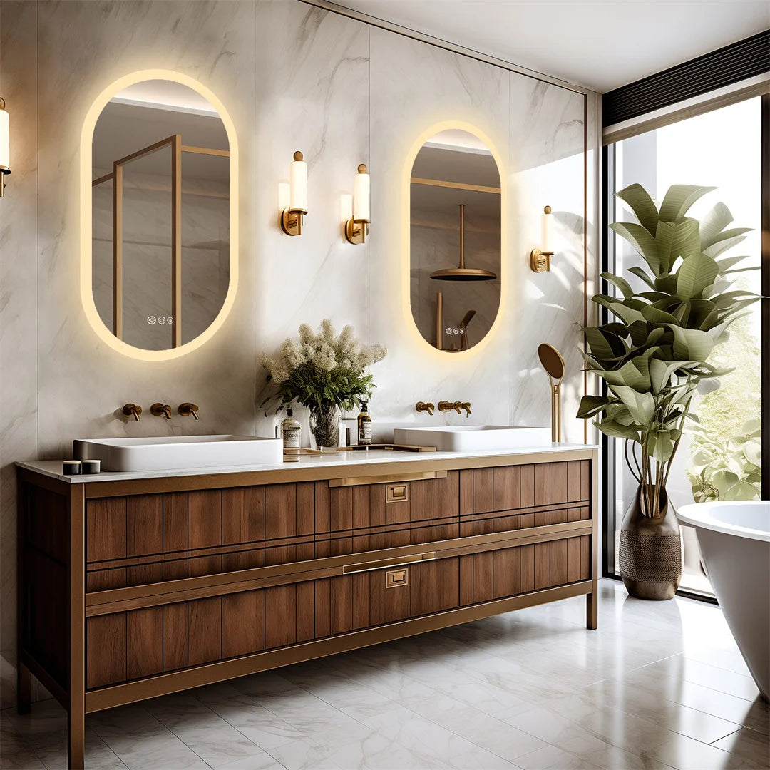 Espelho Oval com LED