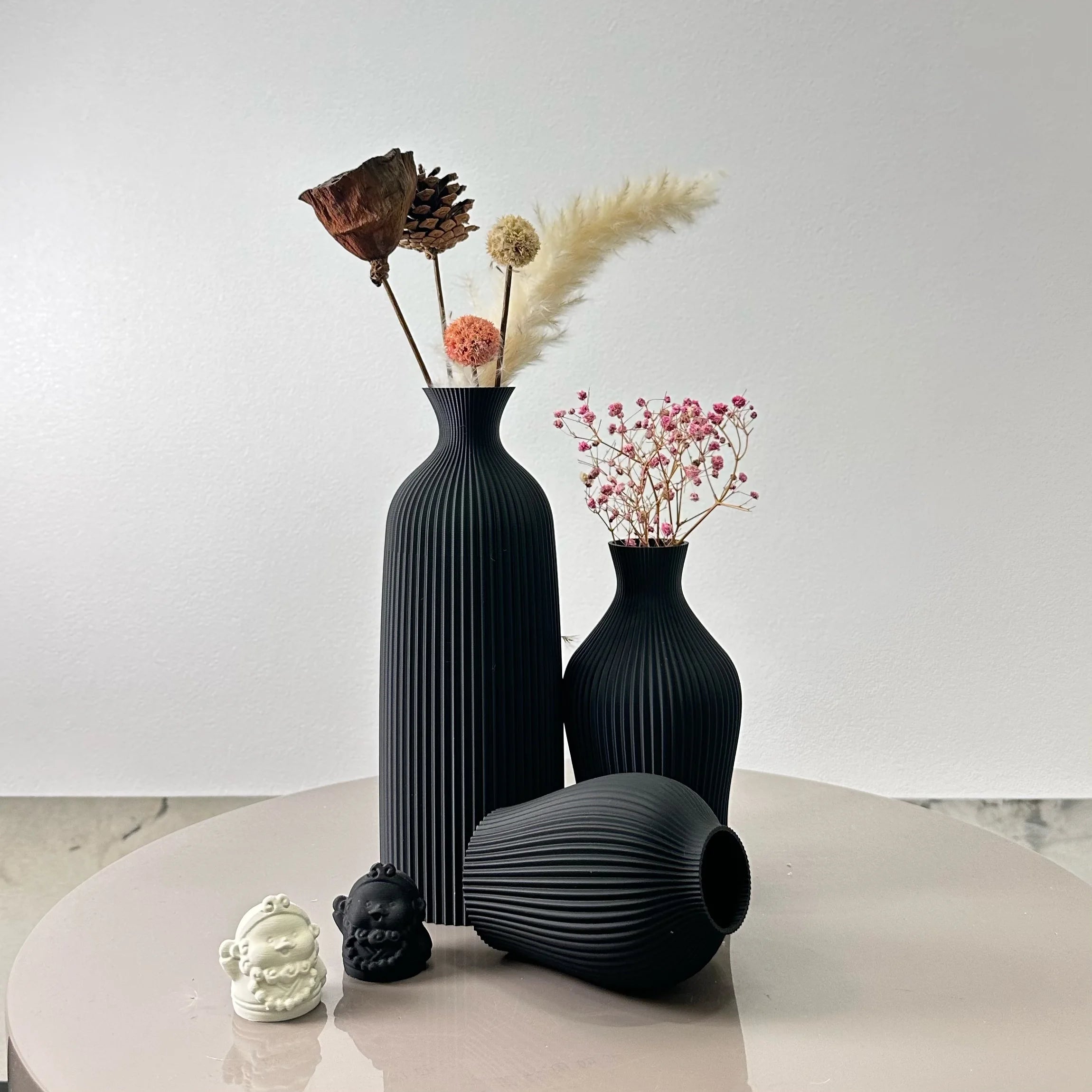 Conjunto 3 Vasos Decorativos Artísticos
